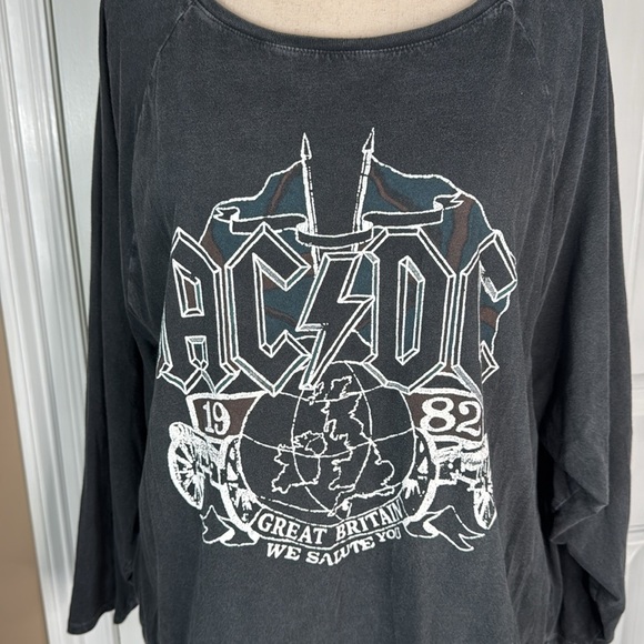Lucky Brand Acdc Long Sleeve Graphic Crew Sz XXL - Picture 4 of 12